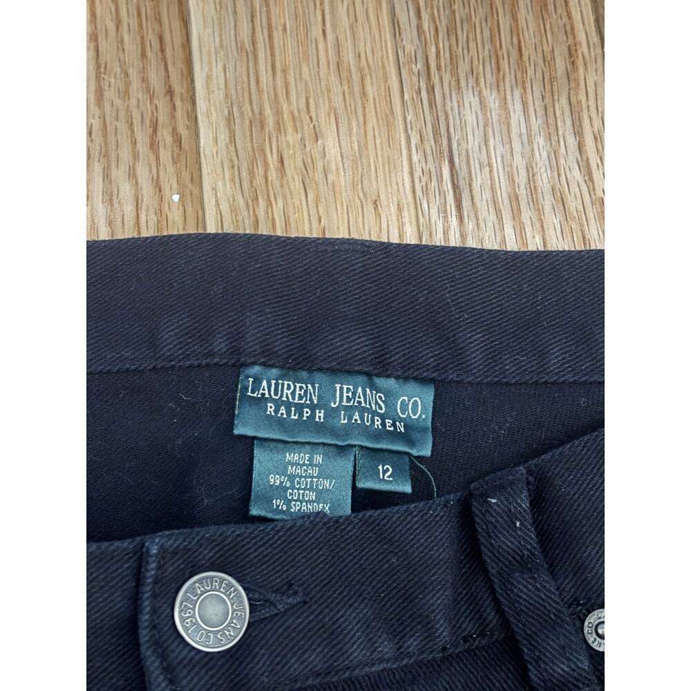 Lauren Jeans Co. Ralph Lauren Black Jeans Size 12 - Picture 9 of 9